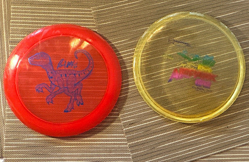 Eldon dinosaur flying discs - flying,